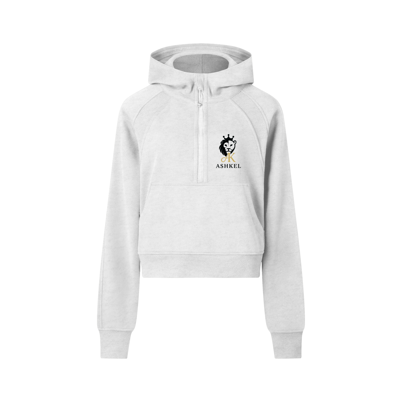 Cropped Half-Zip Hoodie