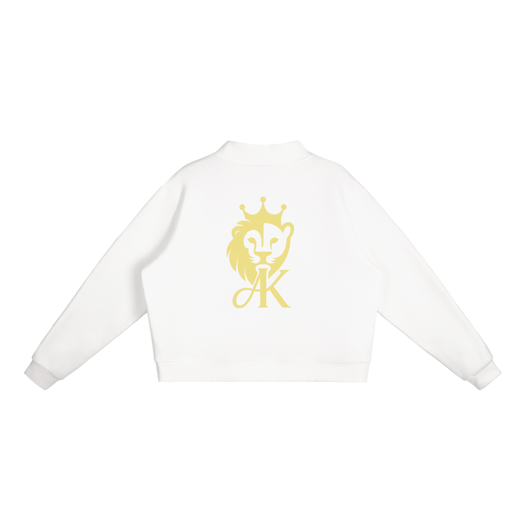 Essential Fleece Mock-Neck Crew Sweatshirt