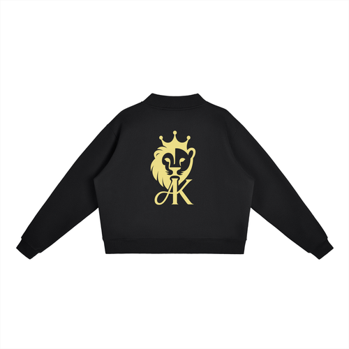 Essential Fleece Mock-Neck Crew Sweatshirt