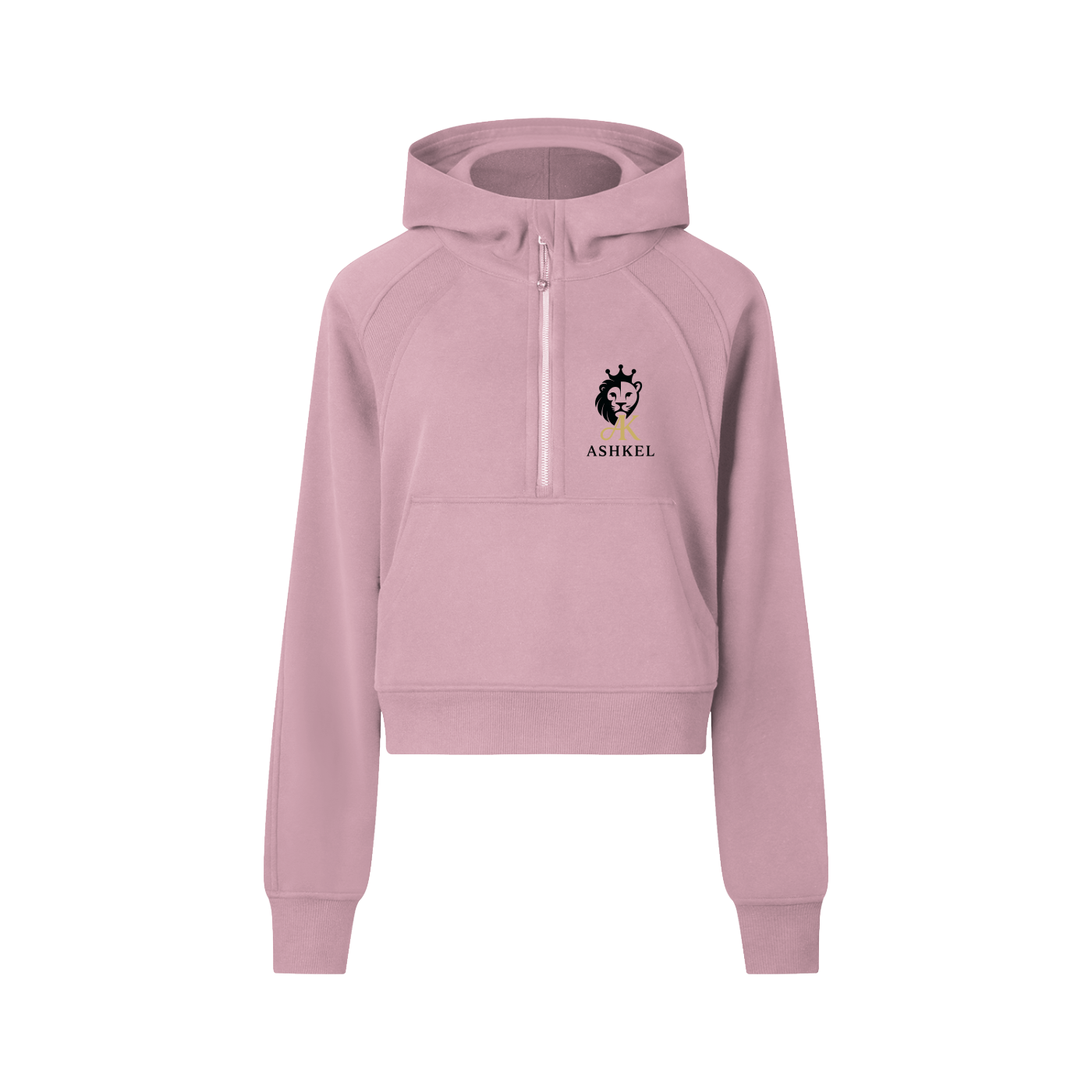 Cropped Half-Zip Hoodie